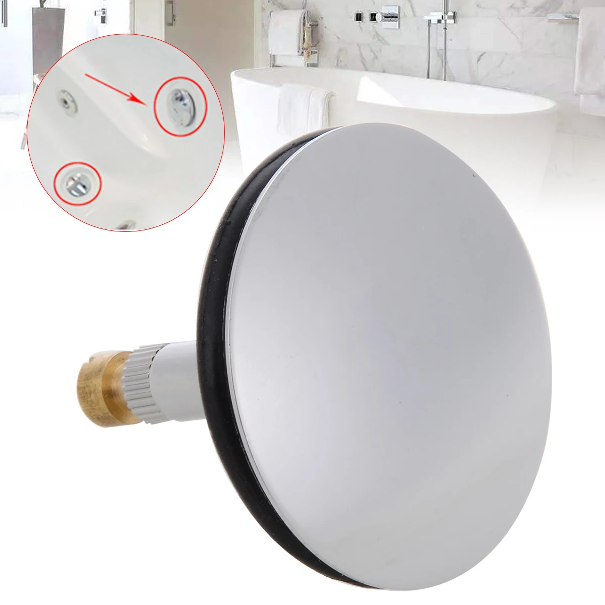 Brass Kitchen Sink Bathtub Plug Drain Waste Plug Valve Bathtub Drain Stopper For Bathroom Replacement Accessories 43mm
Brass Kitchen Sink Bathtub Plug Drain Waste Plug Valve Bathtub Drain Stopper For Bathroom Replacement Accessories 43mm