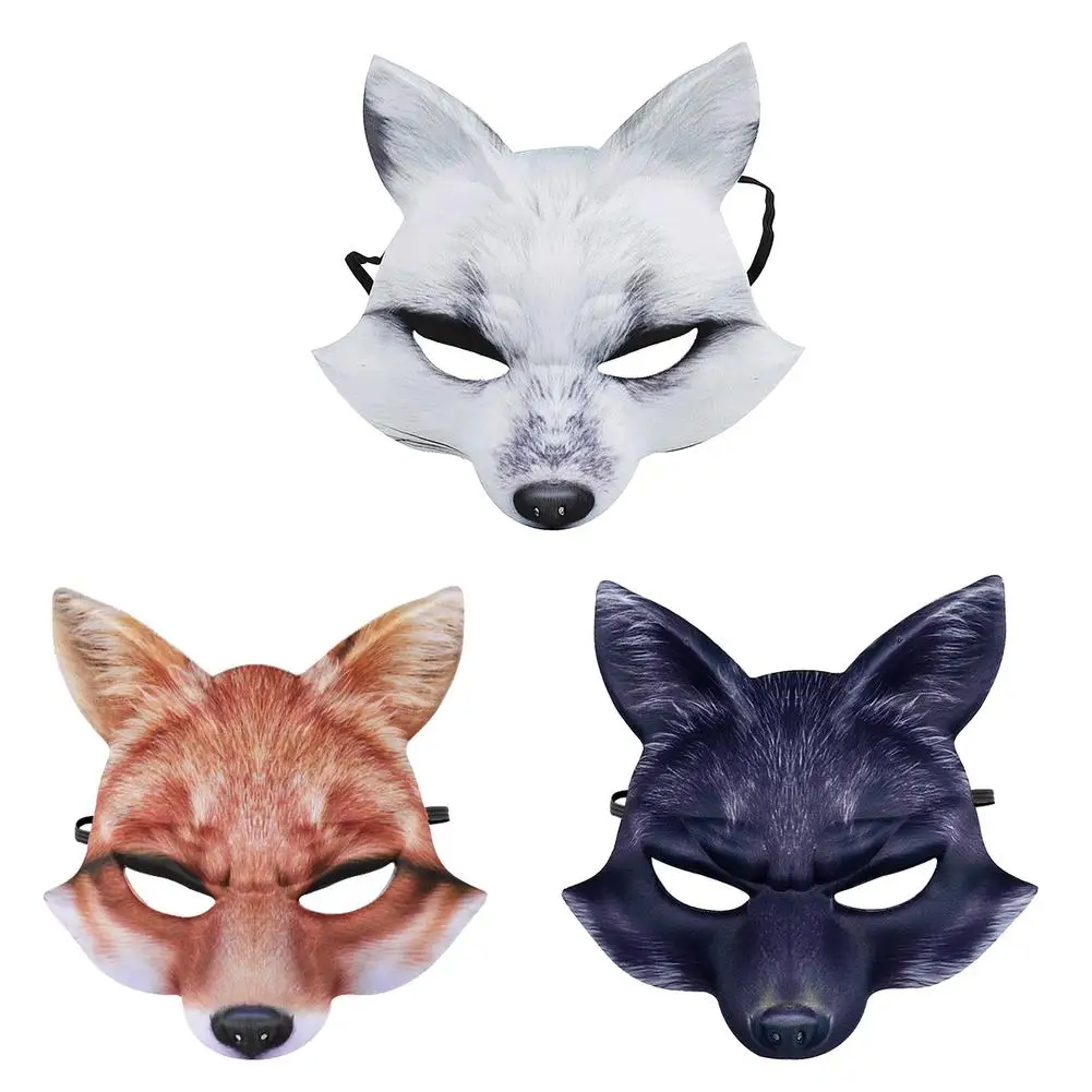 Fox Masque Halloween Cosplay Masquerade Animal Face Cover Props Sexy Mysterious 2021
Fox Masque Halloween Cosplay Masquerade Animal Face Cover Props Sexy Mysterious 2021