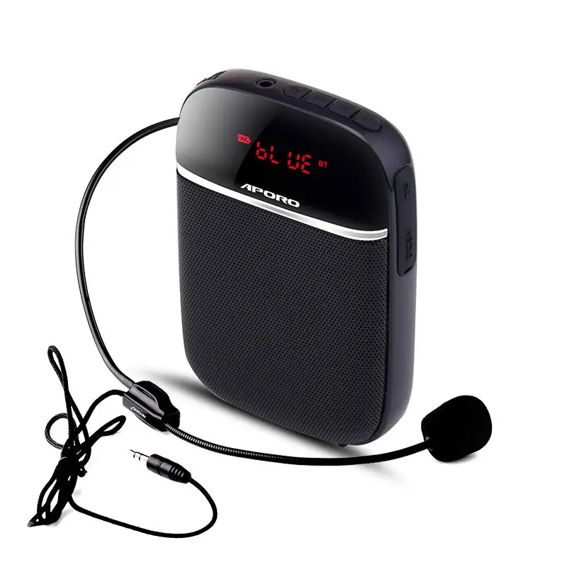Усилитель голоса APORO T3 Bluetooth динамик с проводным микрофоном Портативный 10 Вт аудио запись FM радио Музыкальный плеер для разговора
Усилитель голоса APORO T3 Bluetooth динамик с проводным микрофоном Портативный 10 Вт аудио запись FM радио Музыкальный плеер для разговора
