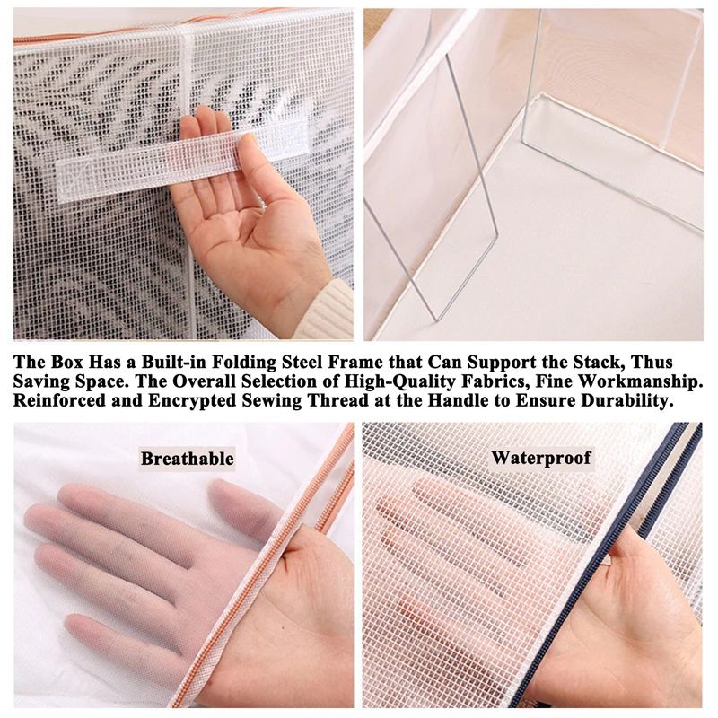 Steel Frame Storage Box Transparent Storage Box Quilt Storage Box Folding Wardrobe PVC or Nylon Fabric Extra Large
Steel Frame Storage Box Transparent Storage Box Quilt Storage Box Folding Wardrobe PVC or Nylon Fabric Extra Large