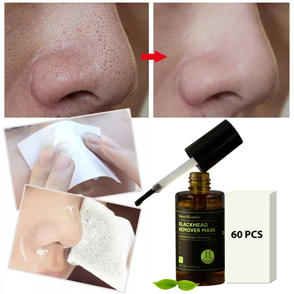 Blackhead Remover Mask Serum with 60PCs Nose Patch Deep Pores Cleaning Purifying Natural Herbal Acne Treatment Essence
Blackhead Remover Mask Serum with 60PCs Nose Patch Deep Pores Cleaning Purifying Natural Herbal Acne Treatment Essence