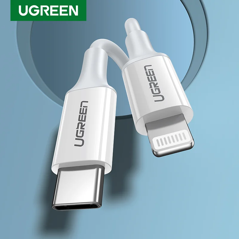 Кабель Ugreen MFi USB Type-C для быстрой зарядки и передачи данных с разъемом Lightning
Кабель Ugreen MFi USB Type-C для быстрой зарядки и передачи данных с разъемом Lightning