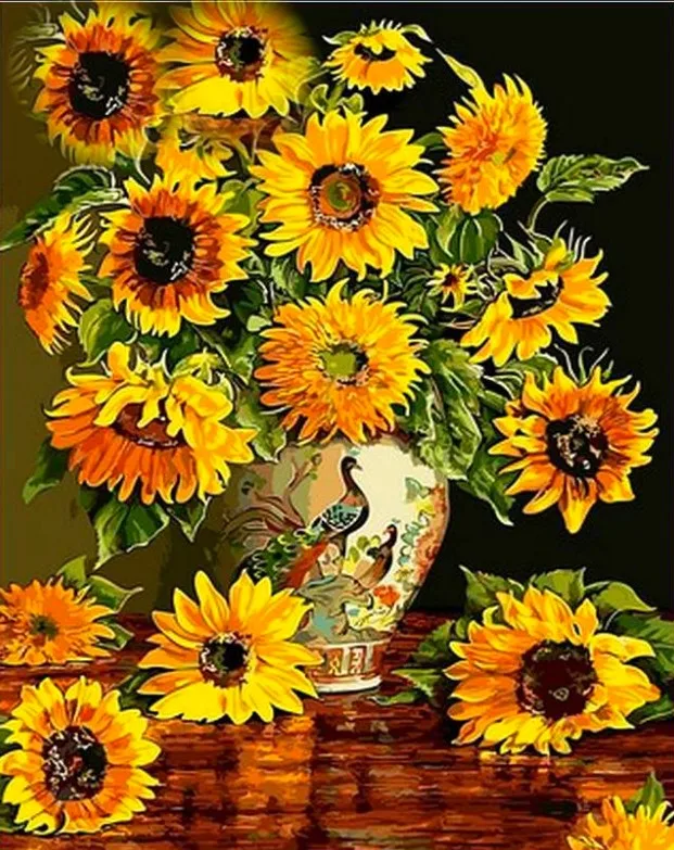 JMINE Div 5D Sunflower Flower Full Diamond Painting cross stitch kits art High Quality Floral 3D paint by diamonds
JMINE Div 5D Sunflower Flower Full Diamond Painting cross stitch kits art High Quality Floral 3D paint by diamonds