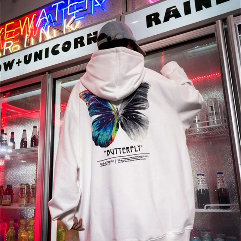 Men Women Gradient Butterfly Print Hoodies Spring Autumn Loose National Tide Couple Clothes Oversized Couple Sweatshirt
Men Women Gradient Butterfly Print Hoodies Spring Autumn Loose National Tide Couple Clothes Oversized Couple Sweatshirt
