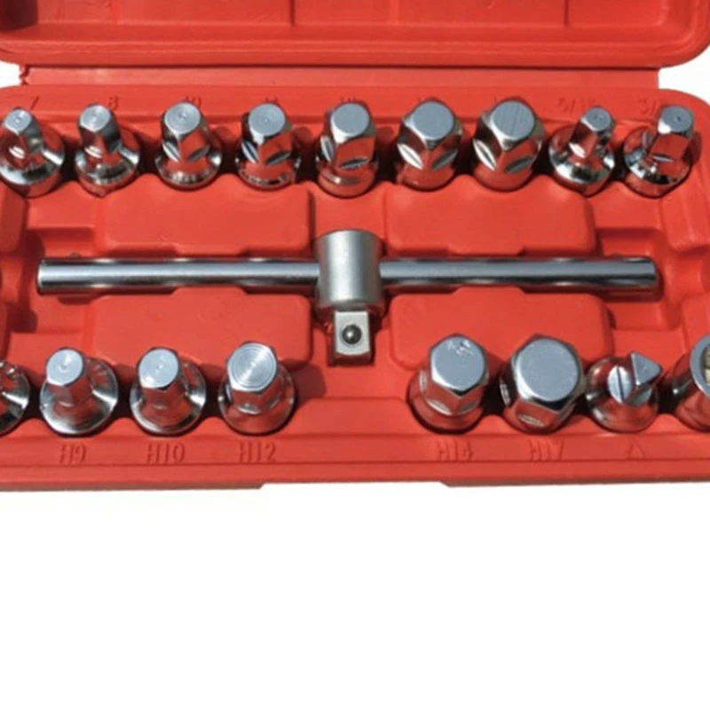 Oil Drain Pipe Plug Socket Key Gearboxes Hexagon Square Axles 3/8 Drive Removal Tool Set
Oil Drain Pipe Plug Socket Key Gearboxes Hexagon Square Axles 3/8 Drive Removal Tool Set