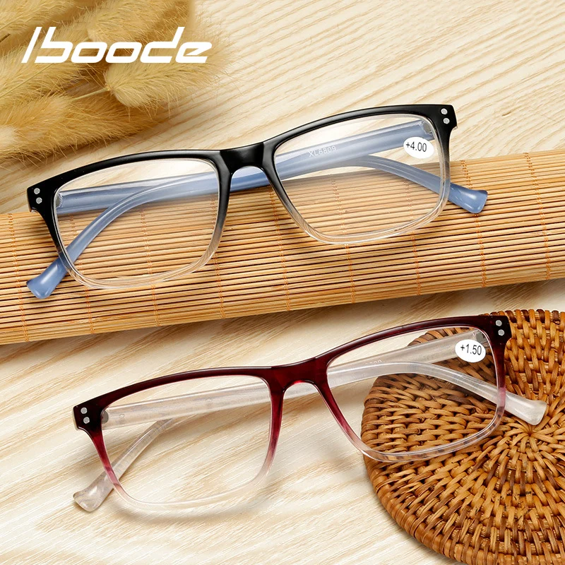 Фото Iboode Для мужчин женщин очки для чтения прямоугольной формы - купить