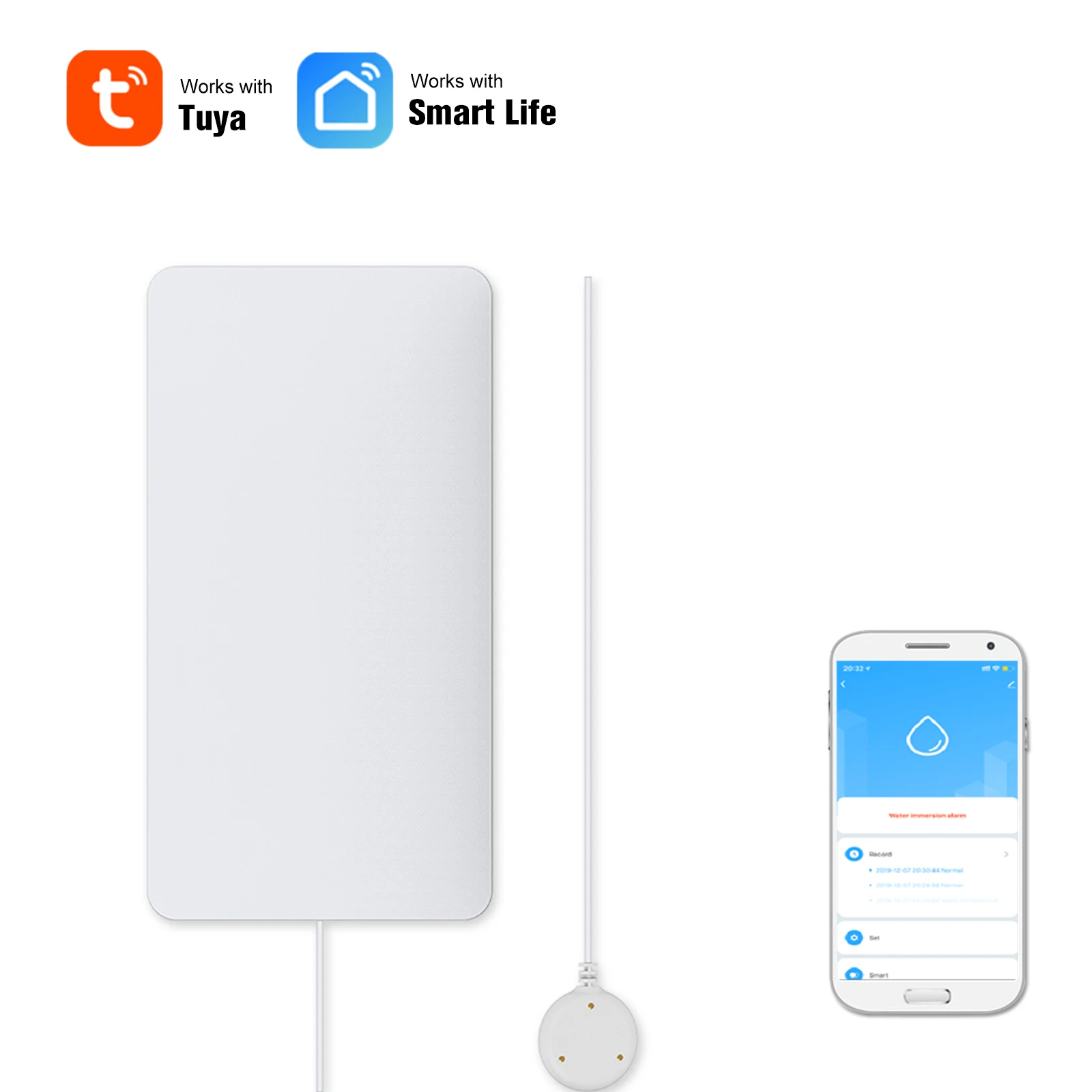 Датчик утечки воды Tuya Smart Life с Wi-Fi, детектор уровня воды с оповещением, управление через приложение, безопасность дома
Датчик утечки воды Tuya Smart Life с Wi-Fi, детектор уровня воды с оповещением, управление через приложение, безопасность дома