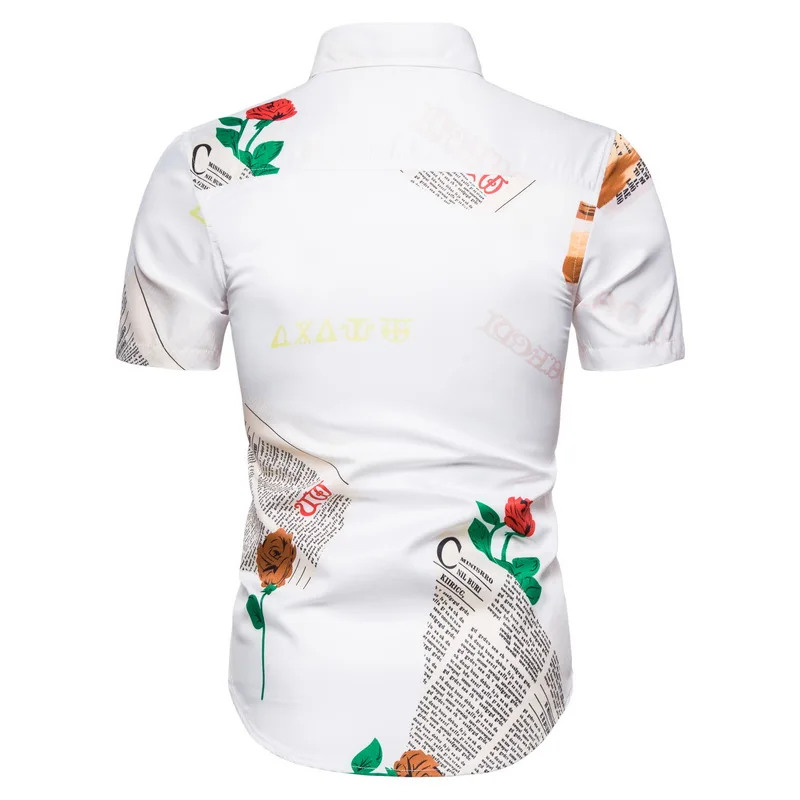 Vintage Shirt Men Short Sleeve Summer Rose Floral Letter Print Shirt Mens Causal Vacation Streetwear
Vintage Shirt Men Short Sleeve Summer Rose Floral Letter Print Shirt Mens Causal Vacation Streetwear