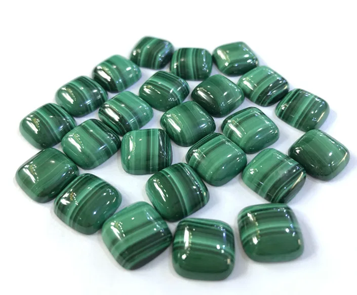Genuine Malachite Cushion Gemstone CAB 6pcs/Lot Wholesale Sqaure Shape Loose Bead for Jewelry Making Fashion Jewelry accessories
Genuine Malachite Cushion Gemstone CAB 6pcs/Lot Wholesale Sqaure Shape Loose Bead for Jewelry Making Fashion Jewelry accessories
