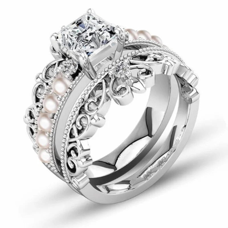 New exquisite luxury romantic lace zircon ring set female bride wedding accessories charm jewelry Valentine's day gift wholesale
New exquisite luxury romantic lace zircon ring set female bride wedding accessories charm jewelry Valentine's day gift wholesale