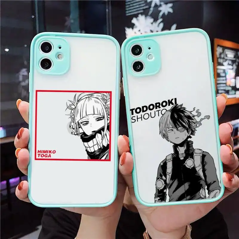 My hero academia anime Phone Case For iPhone 12 11 Mini Pro XR XS Max 7 8 Plus X Matte transparent blue Back Cover
My hero academia anime Phone Case For iPhone 12 11 Mini Pro XR XS Max 7 8 Plus X Matte transparent blue Back Cover