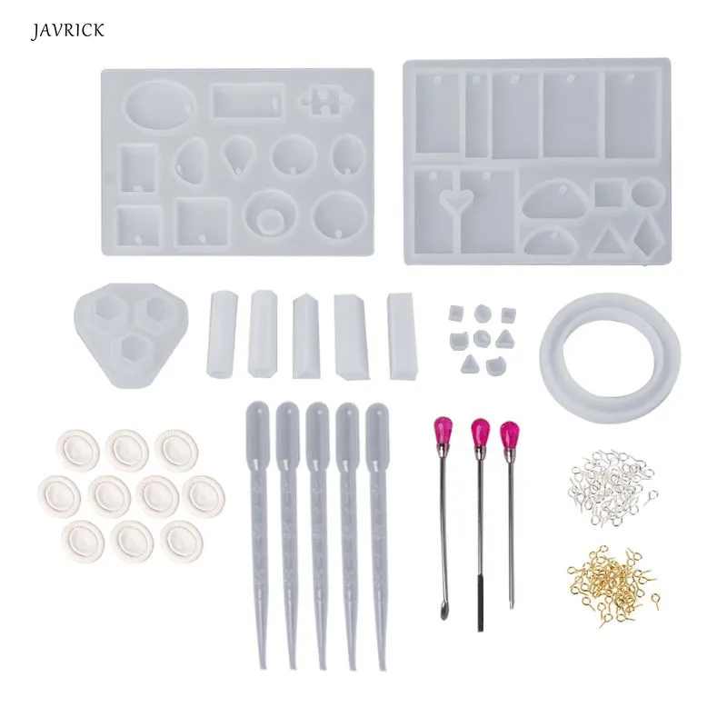 1 Set Silicone Mold Mix Stick Dropper Clasp DIY Jewelry Making Accessories Tools Molds Geometric Epoxy Resin Combination Crafts
1 Set Silicone Mold Mix Stick Dropper Clasp DIY Jewelry Making Accessories Tools Molds Geometric Epoxy Resin Combination Crafts