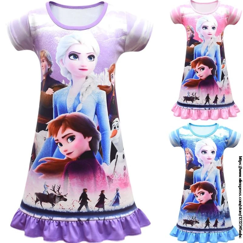 Disney Nightgown Frozen Elsa Dress Children Toddler Candy Color Sweet Vest Dresses Baby Summer Sleep Home Wear Clothes
Disney Nightgown Frozen Elsa Dress Children Toddler Candy Color Sweet Vest Dresses Baby Summer Sleep Home Wear Clothes