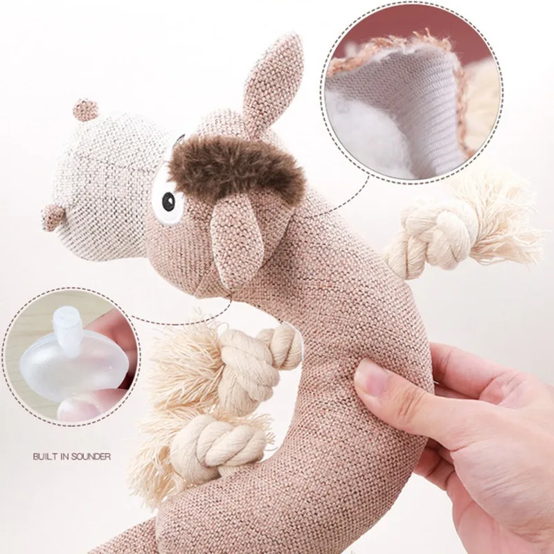 Dog Plush Toys Medium Sized Dog Anti Biting Noise Toys Pet Molars Toys Dog Chew Squeaky Toys Pet Products Supplies