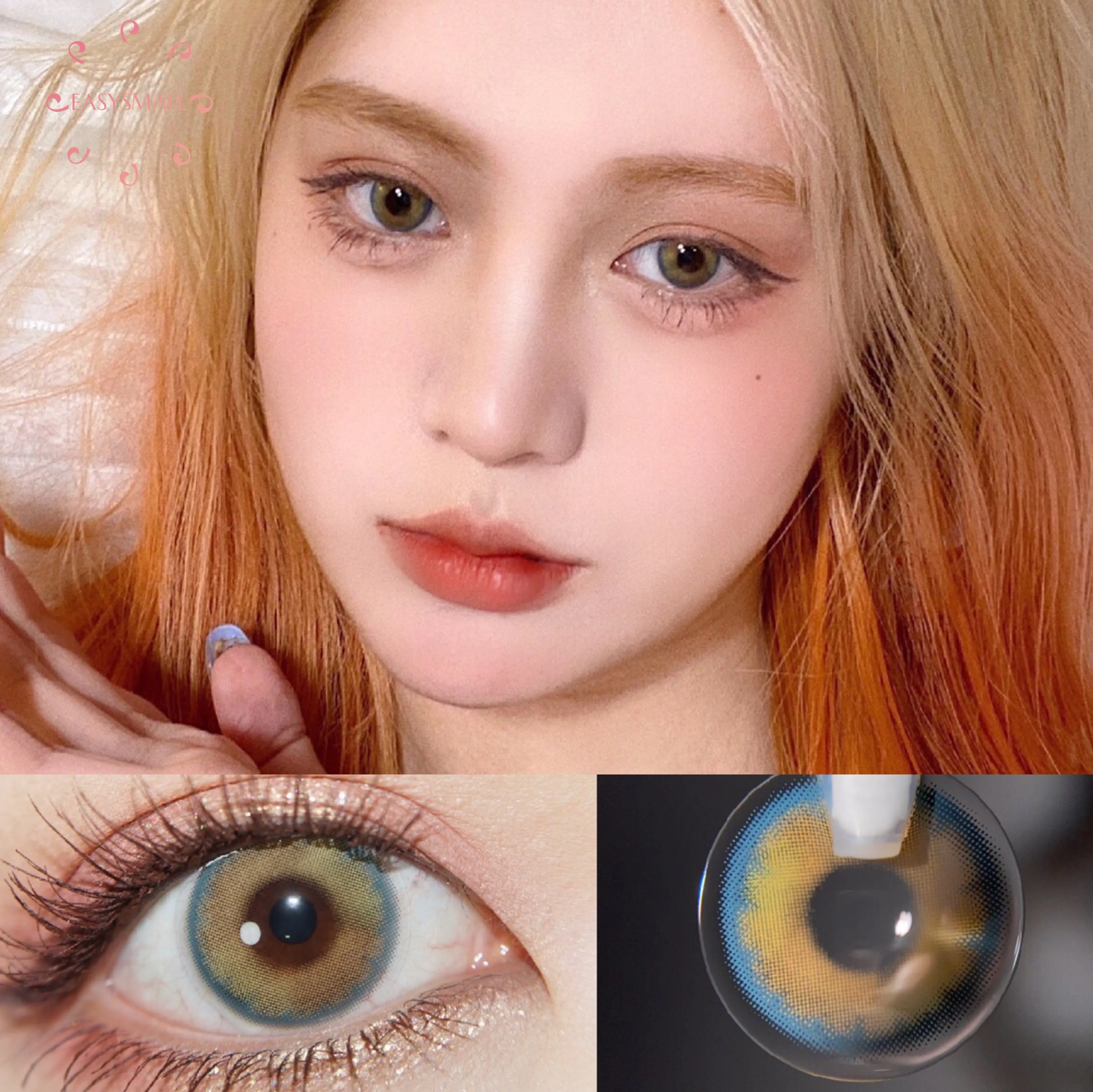 Easysmall gradual change brown big pupil lens for Eyes Colored Contact Lenses Cosmetic Degree myopia 2pcs/pair prescription
Easysmall gradual change brown big pupil lens for Eyes Colored Contact Lenses Cosmetic Degree myopia 2pcs/pair prescription