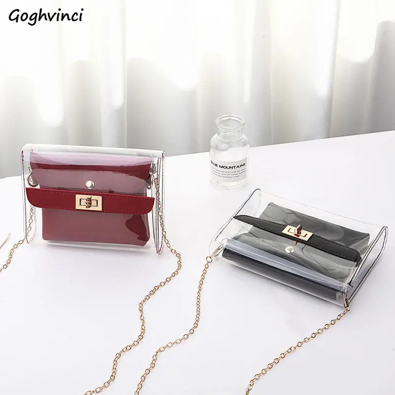 Transparent Bags Women Mini Bag Composite PU Purses Mother-son Elegant Crossbody Fashion Ulzzang Females Handbags Clear Harajuku
Transparent Bags Women Mini Bag Composite PU Purses Mother-son Elegant Crossbody Fashion Ulzzang Females Handbags Clear Harajuku