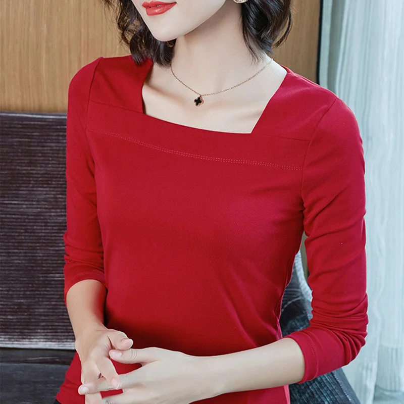 Новинка 2020, осенние женские футболки с длинным рукавом, модные женские футболки с квадратным воротником и длинным рукавом, женская одежда б...
Новинка 2020, осенние женские футболки с длинным рукавом, модные женские футболки с квадратным воротником и длинным рукавом, женская одежда б...