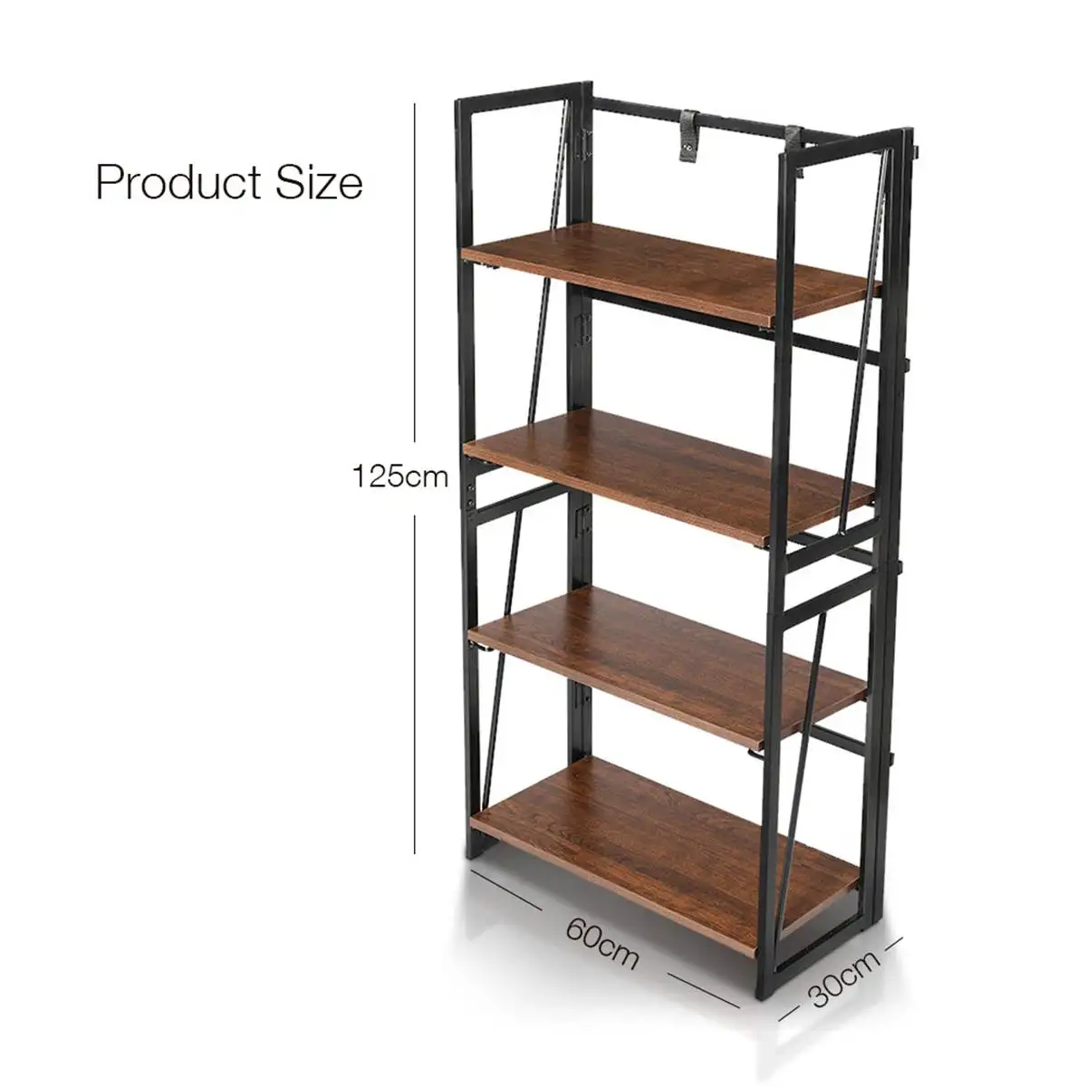 DOUXLIFE 4 Tier Bookshelf Rack Folding Storage Shelving Vintage Bookcase Shelf Storage Organizer Wood Metal Frame Furniture
DOUXLIFE 4 Tier Bookshelf Rack Folding Storage Shelving Vintage Bookcase Shelf Storage Organizer Wood Metal Frame Furniture