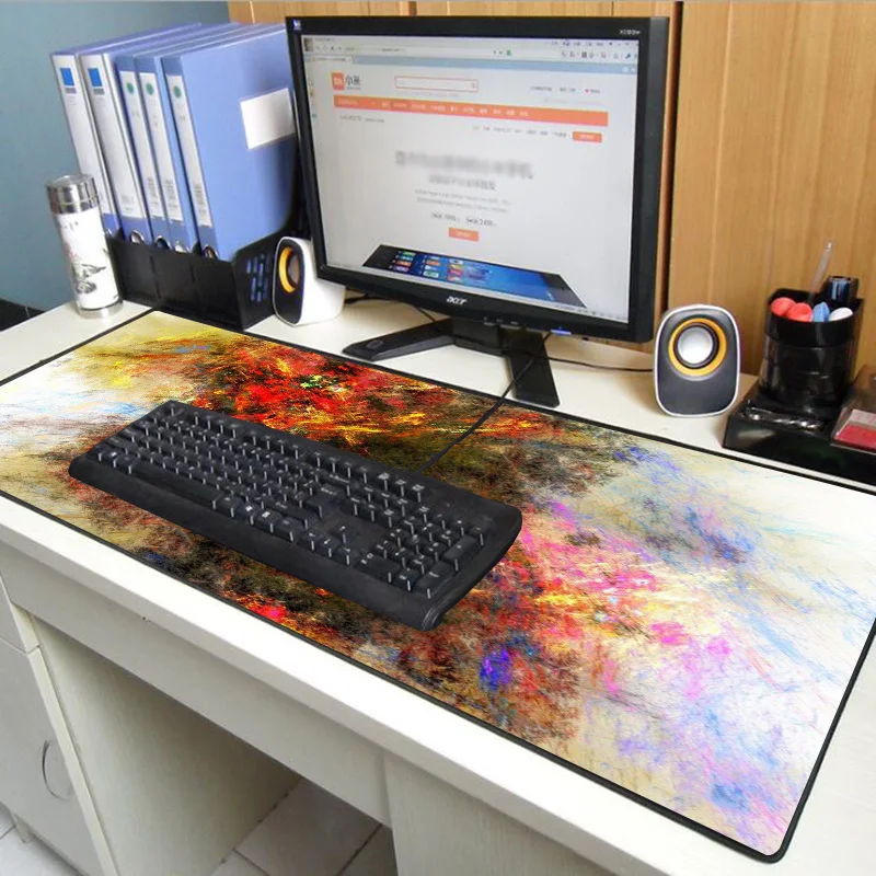 Textured Colorful Big Mouse Pad PC Game Console Mouse Pad L Non-slip Mouse Pad Keyboard Desktop Pad Suitable for Keyboard Carpet
Textured Colorful Big Mouse Pad PC Game Console Mouse Pad L Non-slip Mouse Pad Keyboard Desktop Pad Suitable for Keyboard Carpet