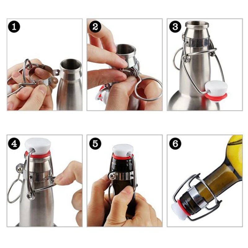 10Pcs ABS Reusable Sealable Cap Screw Cap Flip Top Stopper Household Brewing Wine Beer Bottle Stopper Fixture 
10Pcs ABS Reusable Sealable Cap Screw Cap Flip Top Stopper Household Brewing Wine Beer Bottle Stopper Fixture