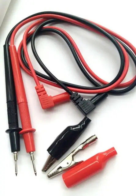 Test Lead Insulated Screw on Alligator Crocodile Clip for Multimeter DMMS 1set 
Test Lead Insulated Screw on Alligator Crocodile Clip for Multimeter DMMS 1set