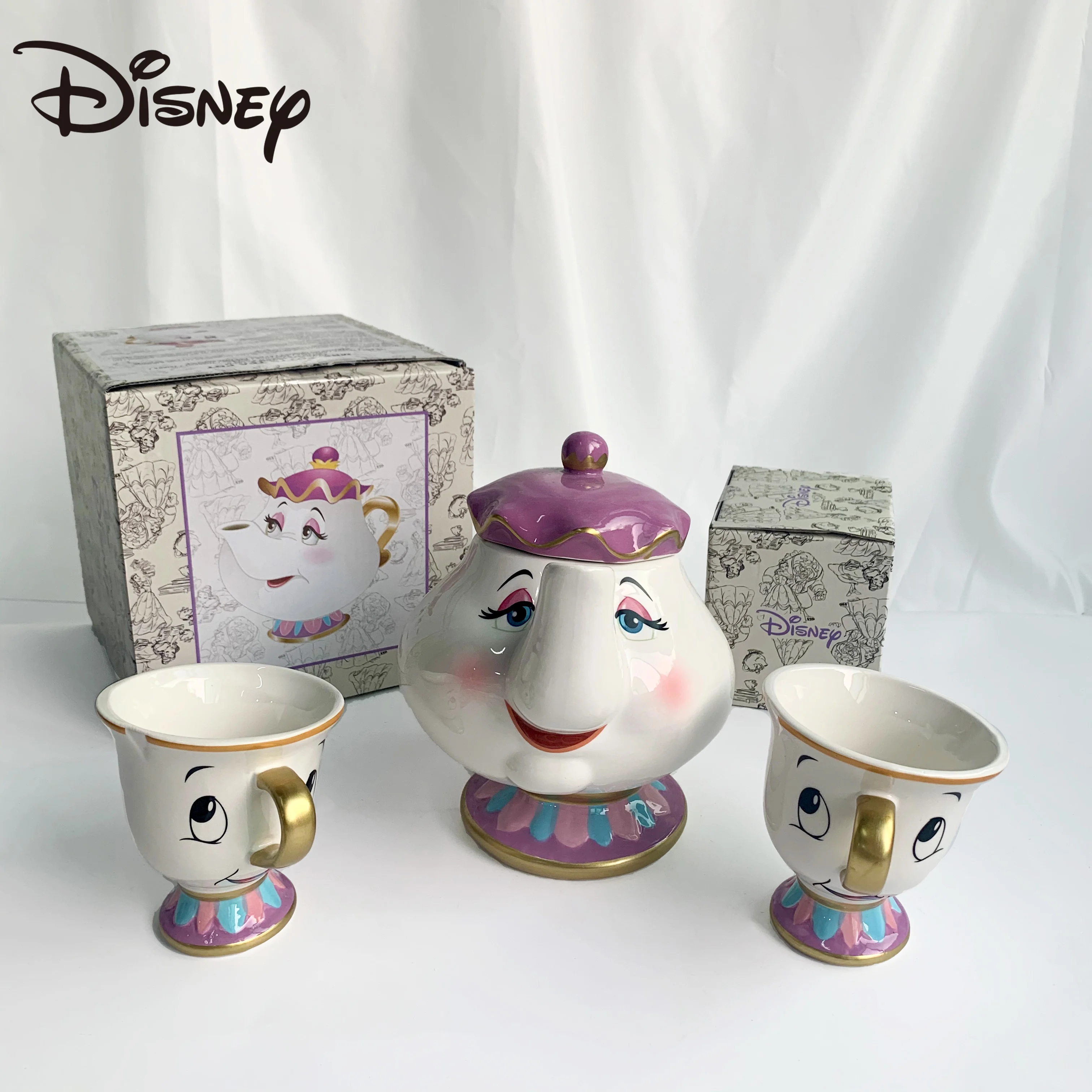 

Disney Mark Cup Beauty and Beast Tea Lady Teapot Archie Cup Ceramic Cup Creative Coffee Cup Gift Cup kawaii mug