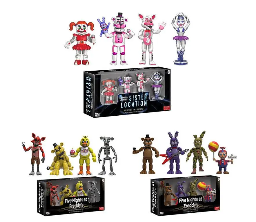 4 шт./компл. игра Five Nights at Freddy персонаж симпатичная ПВХ экшн фигурка модели