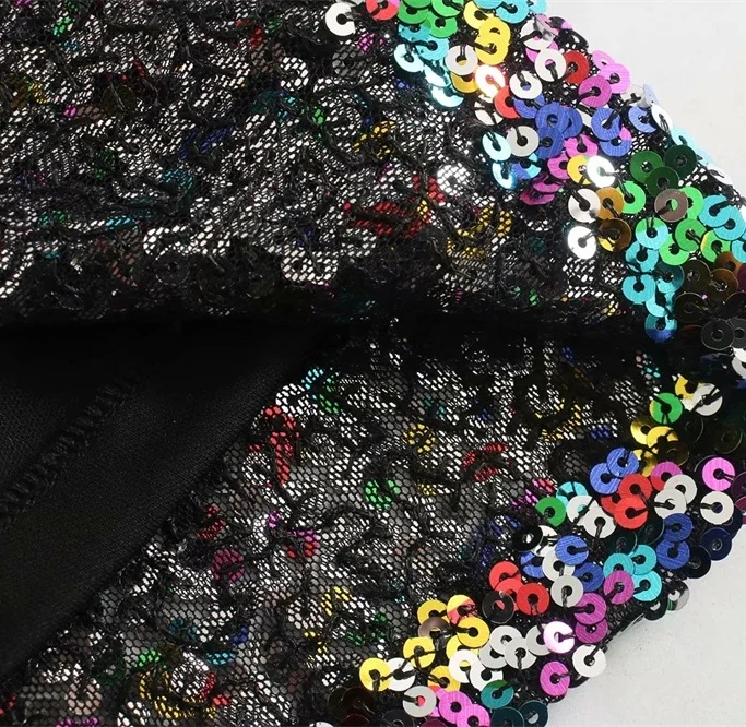 2020 Spring Women's New Thin Sexy Color Sequin Round Neck Open Back Long Sleeve Skinny Hip Mini Dress
2020 Spring Women's New Thin Sexy Color Sequin Round Neck Open Back Long Sleeve Skinny Hip Mini Dress