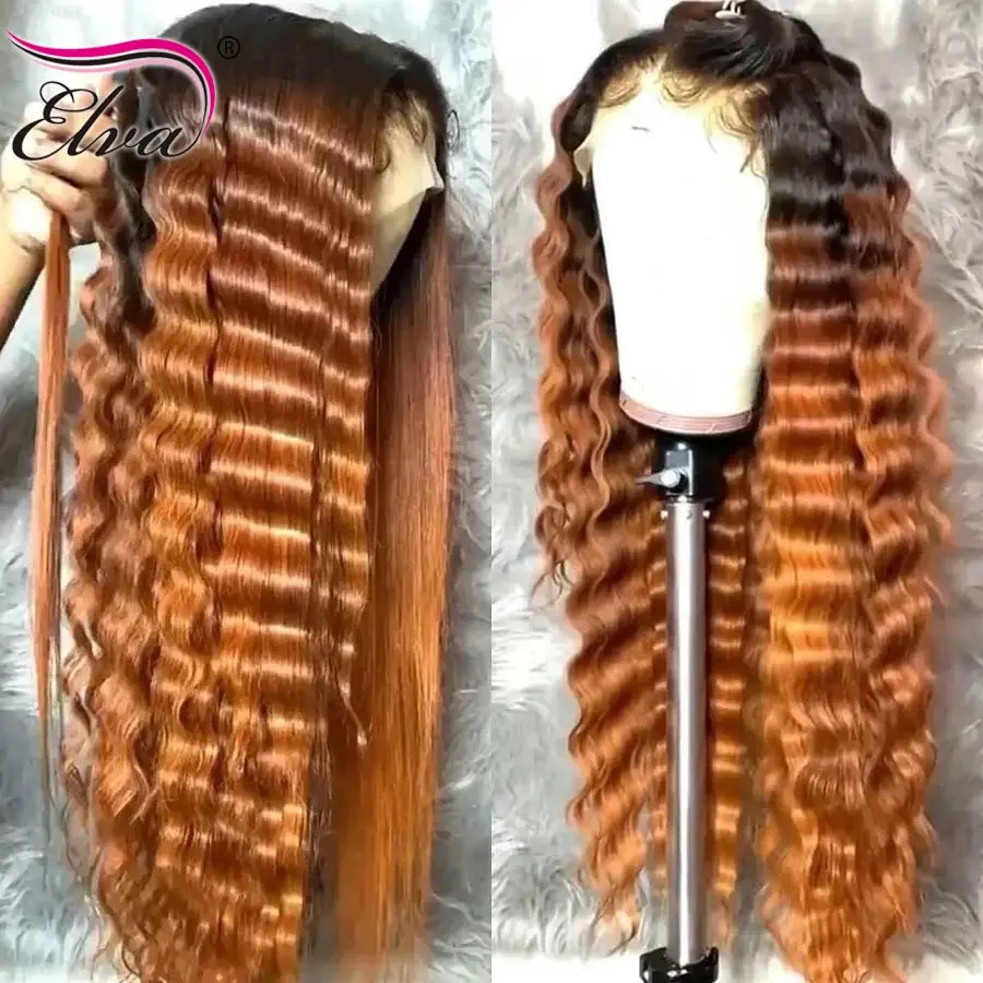 Elva Ombre Lace Front Wig Loose Deep Wave Frontal Wig Transparent Lace Wigs For Women 4x4 Lace Closure Wig Brazilian Hair Wigs
Elva Ombre Lace Front Wig Loose Deep Wave Frontal Wig Transparent Lace Wigs For Women 4x4 Lace Closure Wig Brazilian Hair Wigs