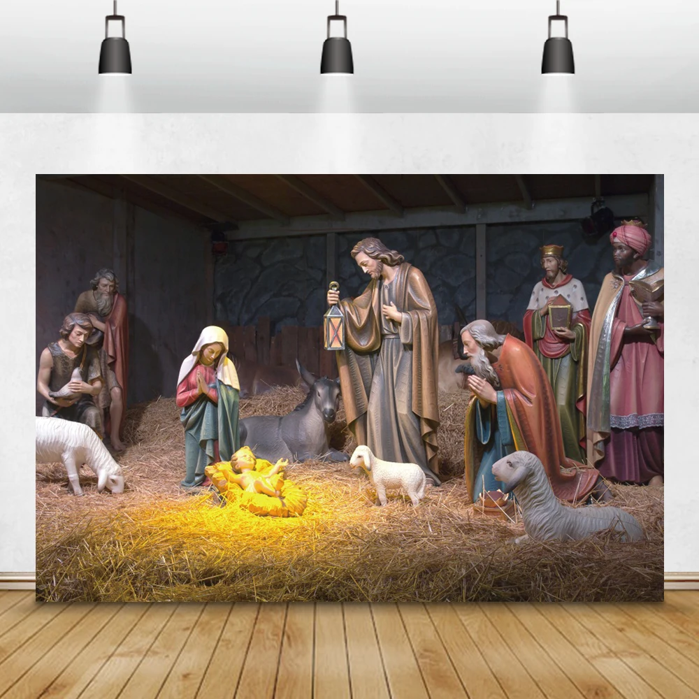 Laeacco Nativity Scene Photo Backdrops Christian Jesus Birth Bullpen Haystack Sheep Photography Backgrounds For Photo Studio
Laeacco Nativity Scene Photo Backdrops Christian Jesus Birth Bullpen Haystack Sheep Photography Backgrounds For Photo Studio
