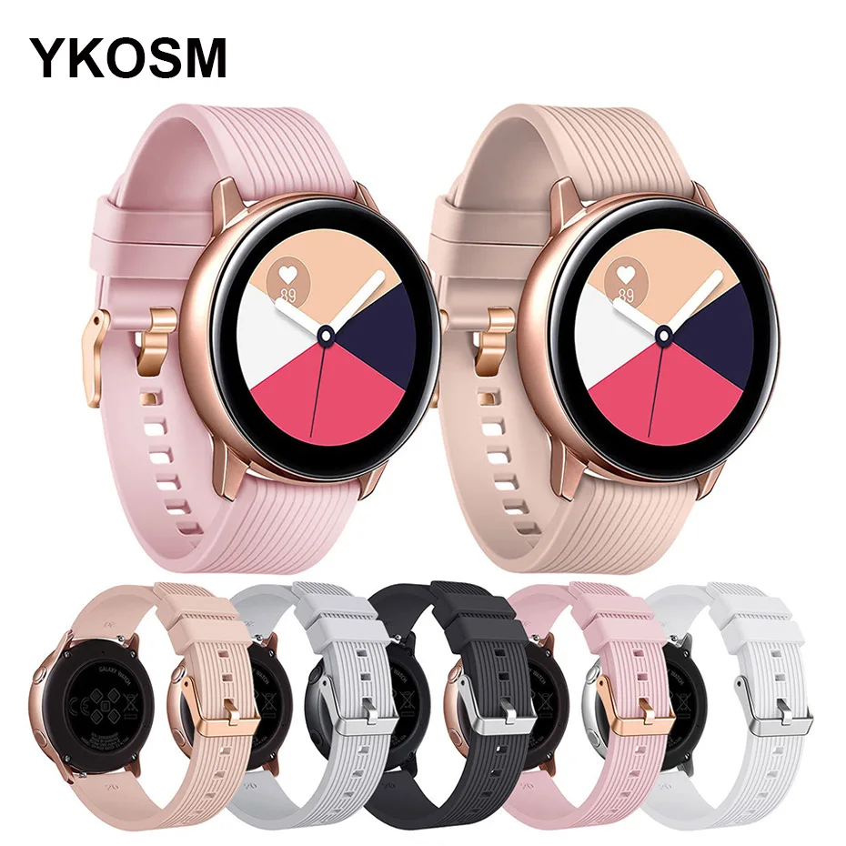 Ремешок силиконовый для Samsung Galaxy Watch Active 2, сменный спортивный браслет для Galaxy Watch 20 мм, 40/44 мм
Ремешок силиконовый для Samsung Galaxy Watch Active 2, сменный спортивный браслет для Galaxy Watch 20 мм, 40/44 мм