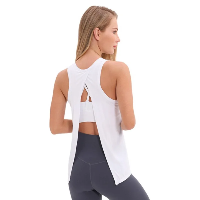 Gym Clothing Open Back Workout Top Female Women's T-shirt Yoga Shirts Sports Vest Sportswear Sexy Cropped Fitness Shirt
Gym Clothing Open Back Workout Top Female Women's T-shirt Yoga Shirts Sports Vest Sportswear Sexy Cropped Fitness Shirt