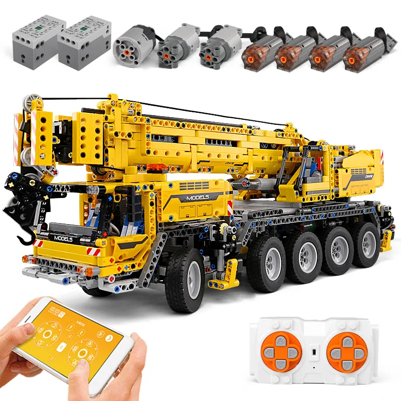 Mould King 13107 High-Tech Motor Power Mobile Crane Mk II Car Building Kits Blocks Bricks APP RC Crane Truck Toys Gifts
Mould King 13107 High-Tech Motor Power Mobile Crane Mk II Car Building Kits Blocks Bricks APP RC Crane Truck Toys Gifts