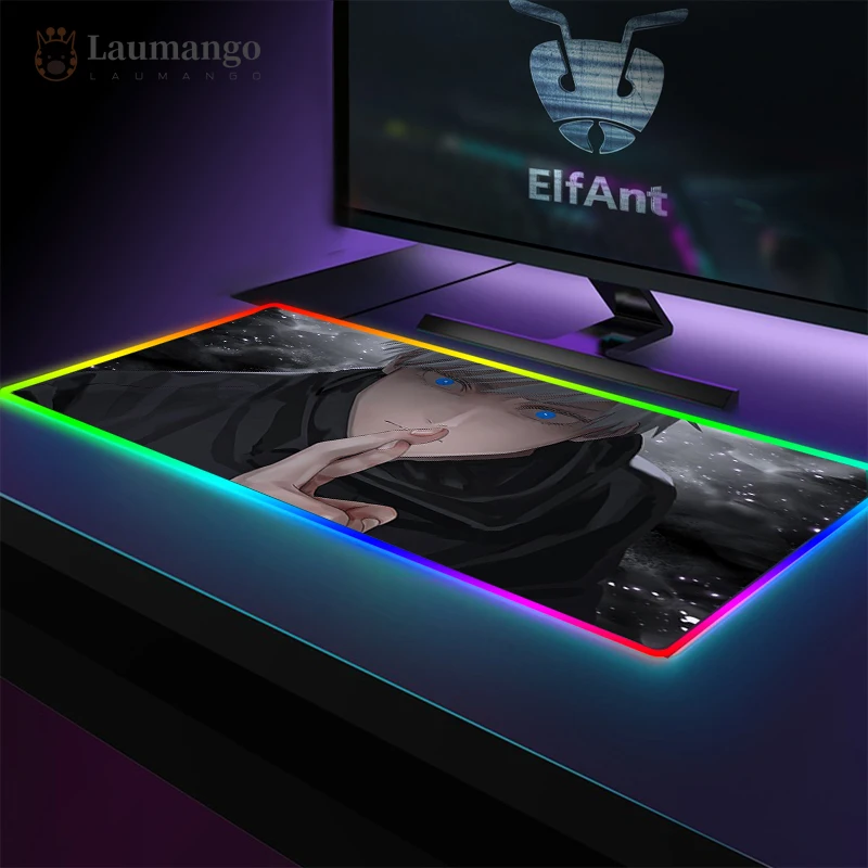 Anime Luminous Game Office Mouse Pad Jujutsu Kaisen Mousepad Top Selling LED Lighting Custom Mause Mat Desk Accessories
Anime Luminous Game Office Mouse Pad Jujutsu Kaisen Mousepad Top Selling LED Lighting Custom Mause Mat Desk Accessories
