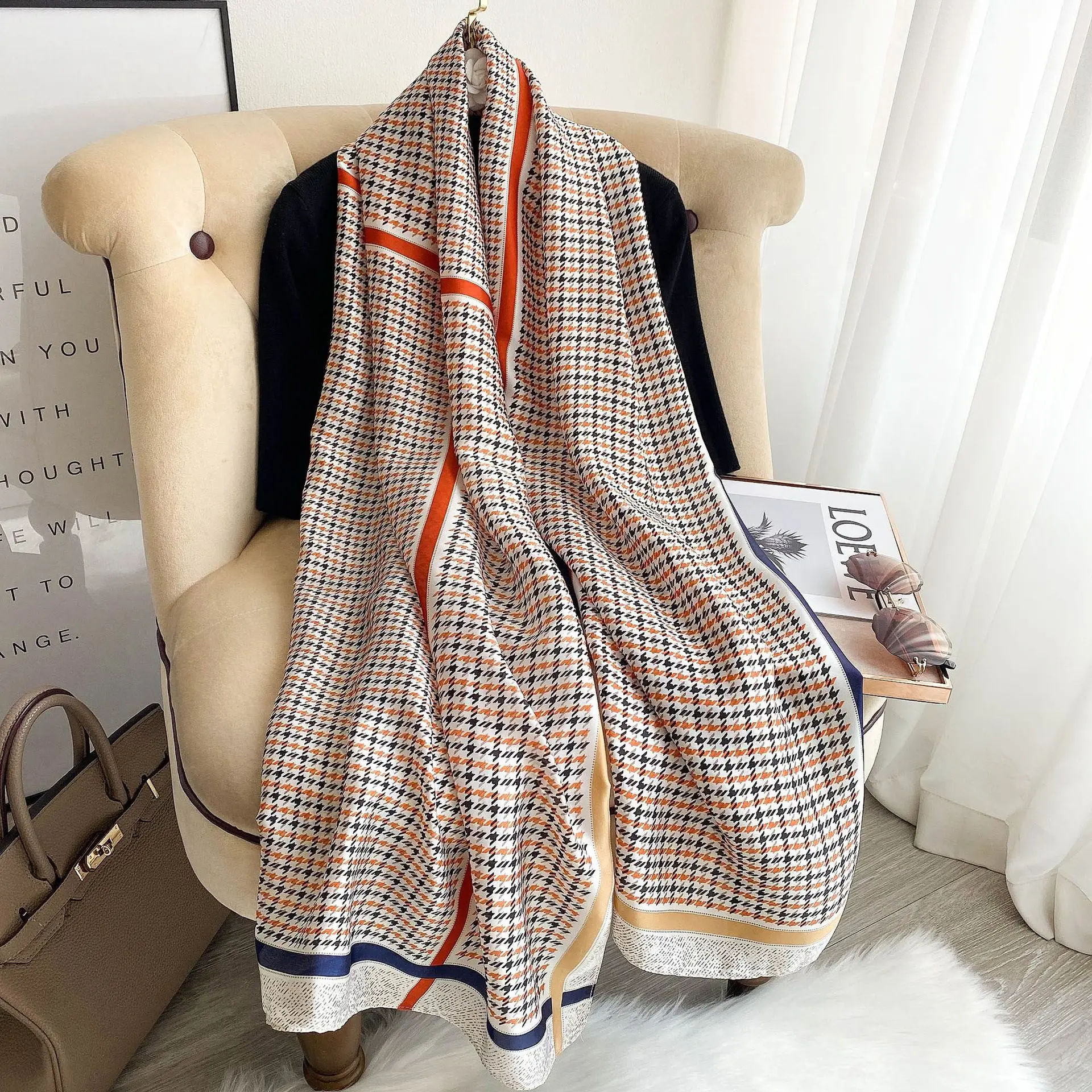 Женский шарф 2022, летние шелковые шарфы, шали, женские накидки, мягкая Пашмина, женская накидка для пляжа, бандана, роскошный бренд, Новый Хидж... 
Женский шарф 2022, летние шелковые шарфы, шали, женские накидки, мягкая Пашмина, женская накидка для пляжа, бандана, роскошный бренд, Новый Хидж...