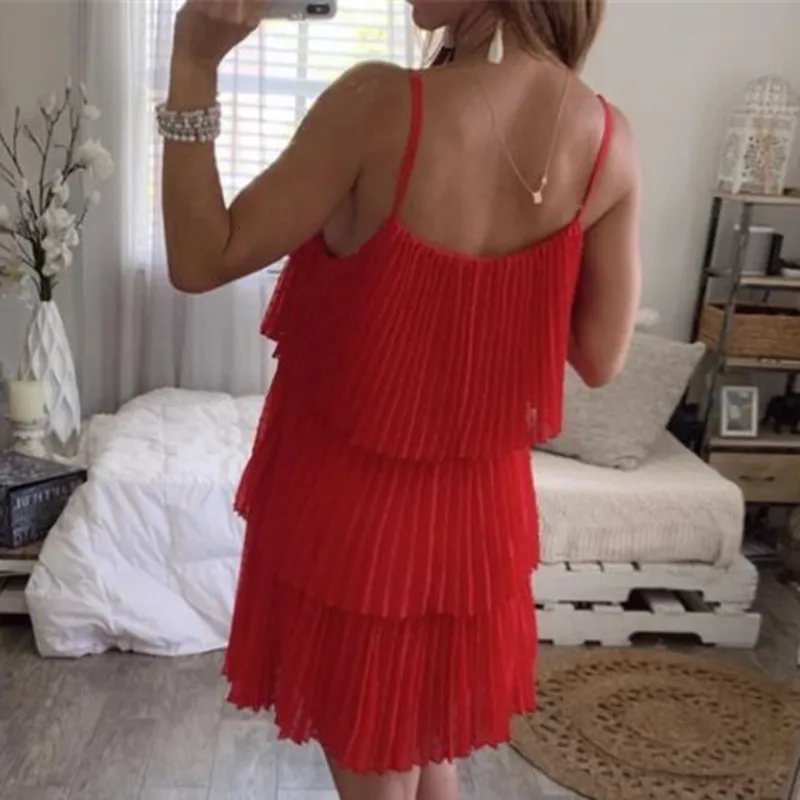 Summer 2020 Casual Women Spaghetti Strap Dress Fashion Strapless Draped Loose Mini Dress
Summer 2020 Casual Women Spaghetti Strap Dress Fashion Strapless Draped Loose Mini Dress