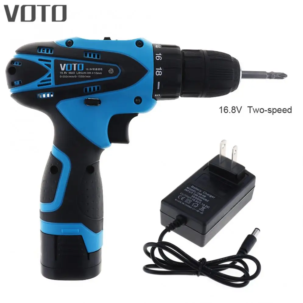 VOTO AC 100 - 240V Cordless 16.8V Electric Screwdriver with Li-ion Battery and Two - speed Adjustment Button for Handling Screws
VOTO AC 100 - 240V Cordless 16.8V Electric Screwdriver with Li-ion Battery and Two - speed Adjustment Button for Handling Screws