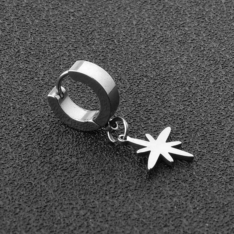 Xiaoboacc One Piece Clip Earrings for Men and Women Korean Fashion Simple Stainless Steel Star Hanging Earrings Wholesale
Xiaoboacc One Piece Clip Earrings for Men and Women Korean Fashion Simple Stainless Steel Star Hanging Earrings Wholesale