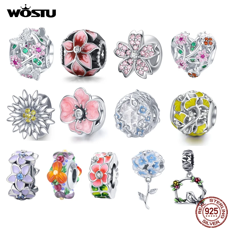 WOSTU Hot Sale Daisy Flower Series Charms 925 Sterling Silver Spacer Beads Dangle Charms Fit Original Bracelets DIY Jewelry
WOSTU Hot Sale Daisy Flower Series Charms 925 Sterling Silver Spacer Beads Dangle Charms Fit Original Bracelets DIY Jewelry
