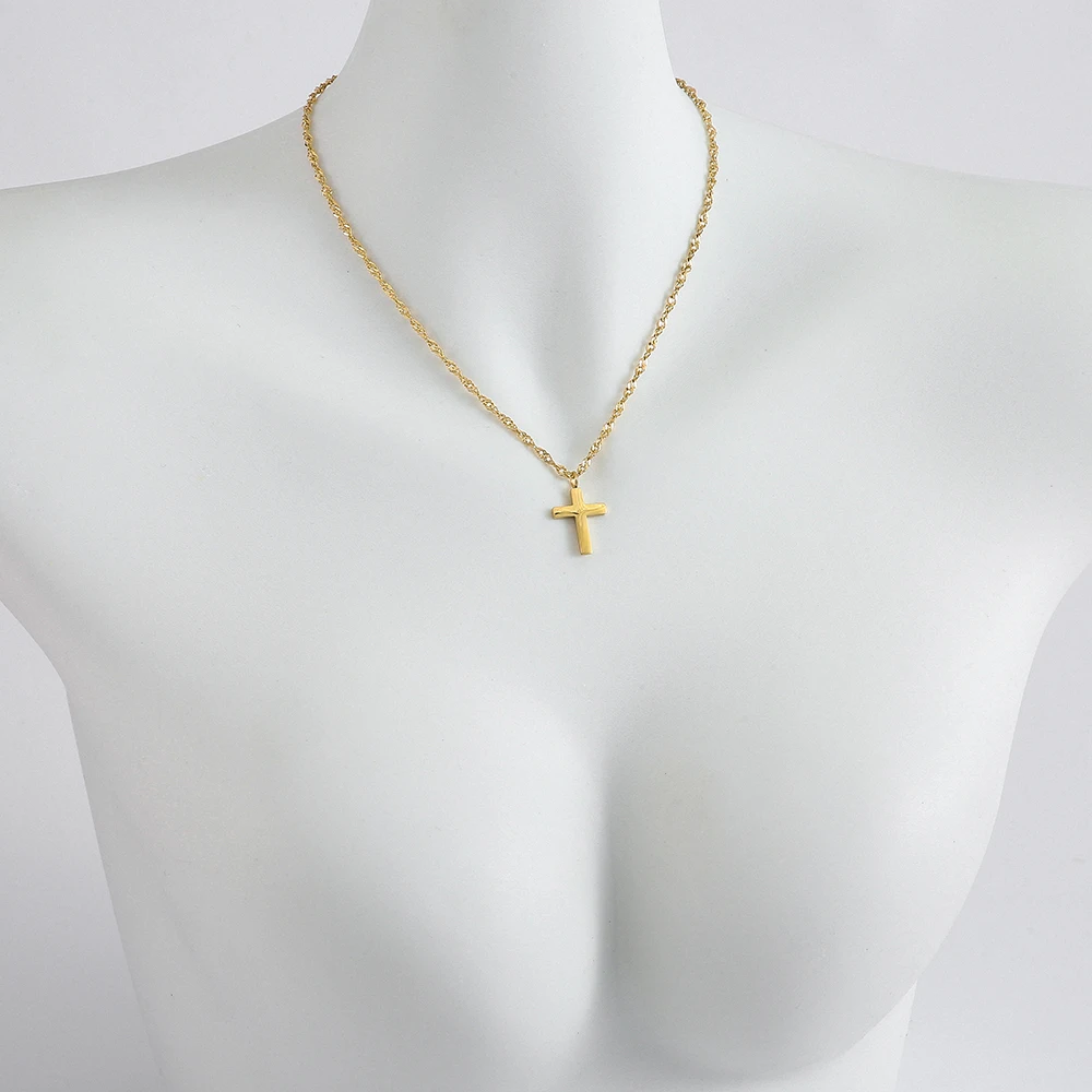 Wholesale Stainless Steel Cross Pendant Necklace with 42+5cm Composed Chain as Fashion Lady Gift 10pcs/lot
Wholesale Stainless Steel Cross Pendant Necklace with 42+5cm Composed Chain as Fashion Lady Gift 10pcs/lot