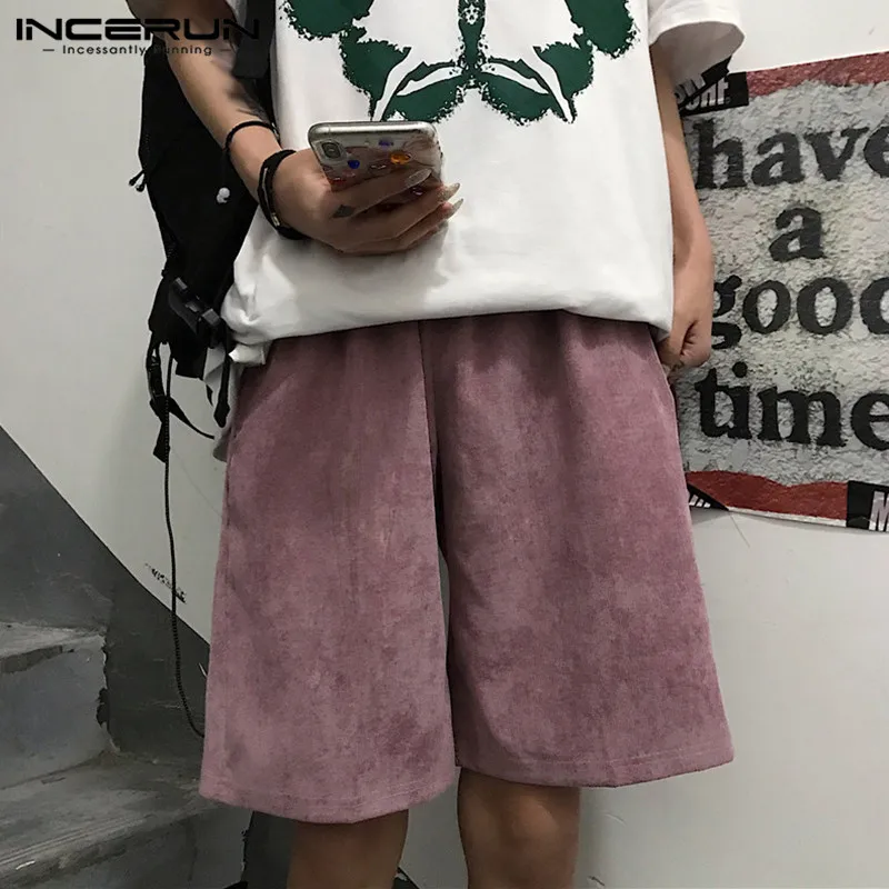 2021 Men Corduroy Shorts Joggers Solid Color Elastic Waist Streetwear Pockets Casual Men Bottoms Leisure Shorts INCERUN S-3XL
2021 Men Corduroy Shorts Joggers Solid Color Elastic Waist Streetwear Pockets Casual Men Bottoms Leisure Shorts INCERUN S-3XL