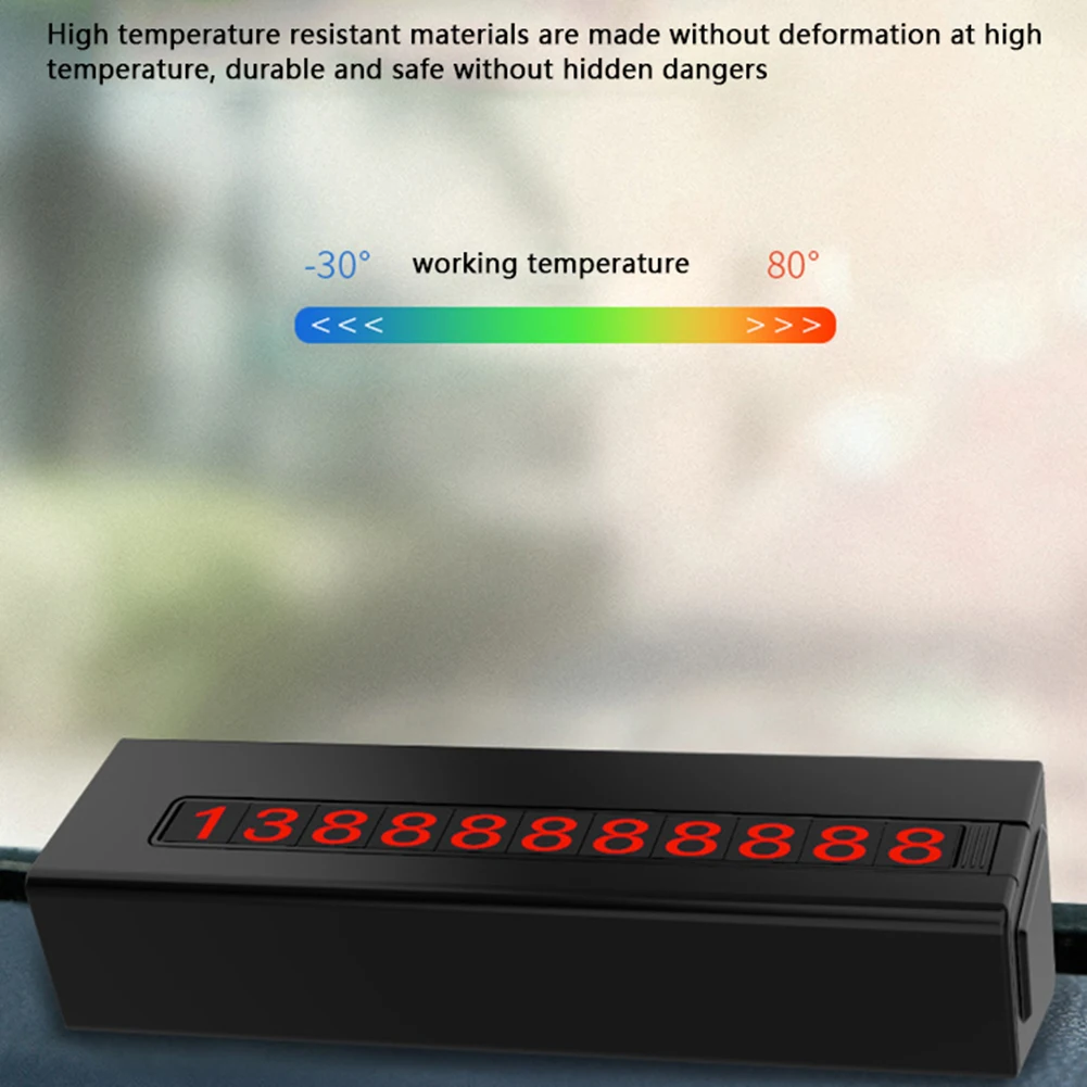 Luminous Car-styling Car Phone Number Card Temporary Parking Card Plate Telephone Number Car Park Stop Automobile Accessories 
Luminous Car-styling Car Phone Number Card Temporary Parking Card Plate Telephone Number Car Park Stop Automobile Accessories