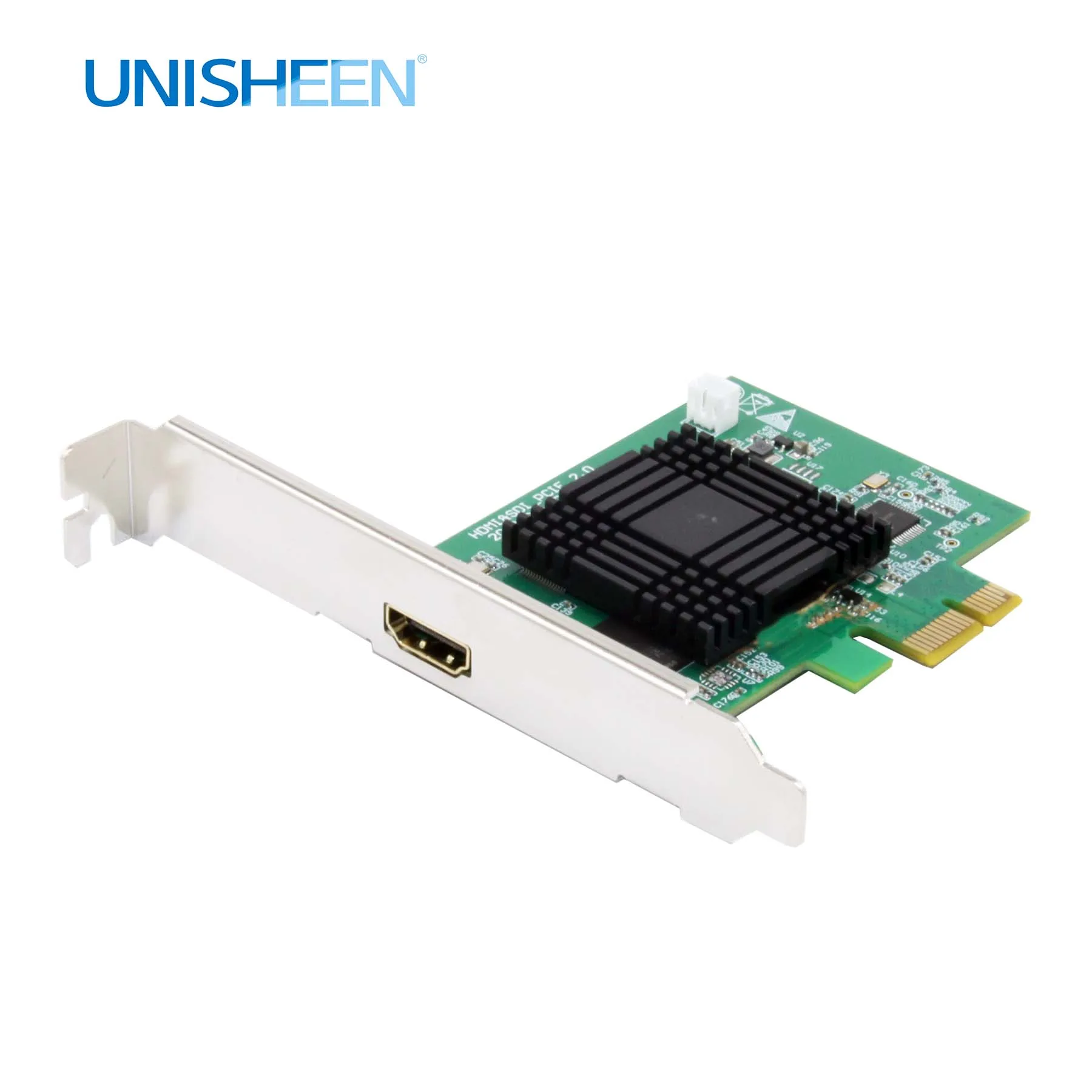 Карта видеозахвата Unisheen PCIe 60FPS HDMI для потоковой трансляции в реальном времени 1080P