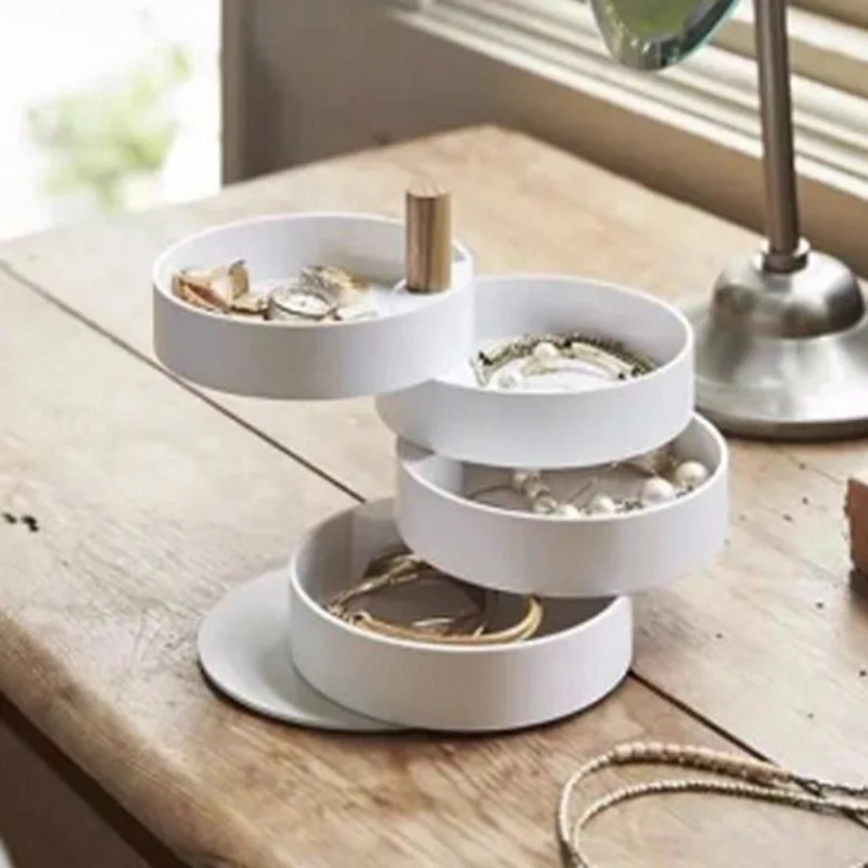 Jewelry Organizer Little Jewelry Storage Rotating Four-Layer Necklace Earrings Bracelets Ring Boxes Jewelry Display A66
Jewelry Organizer Little Jewelry Storage Rotating Four-Layer Necklace Earrings Bracelets Ring Boxes Jewelry Display A66