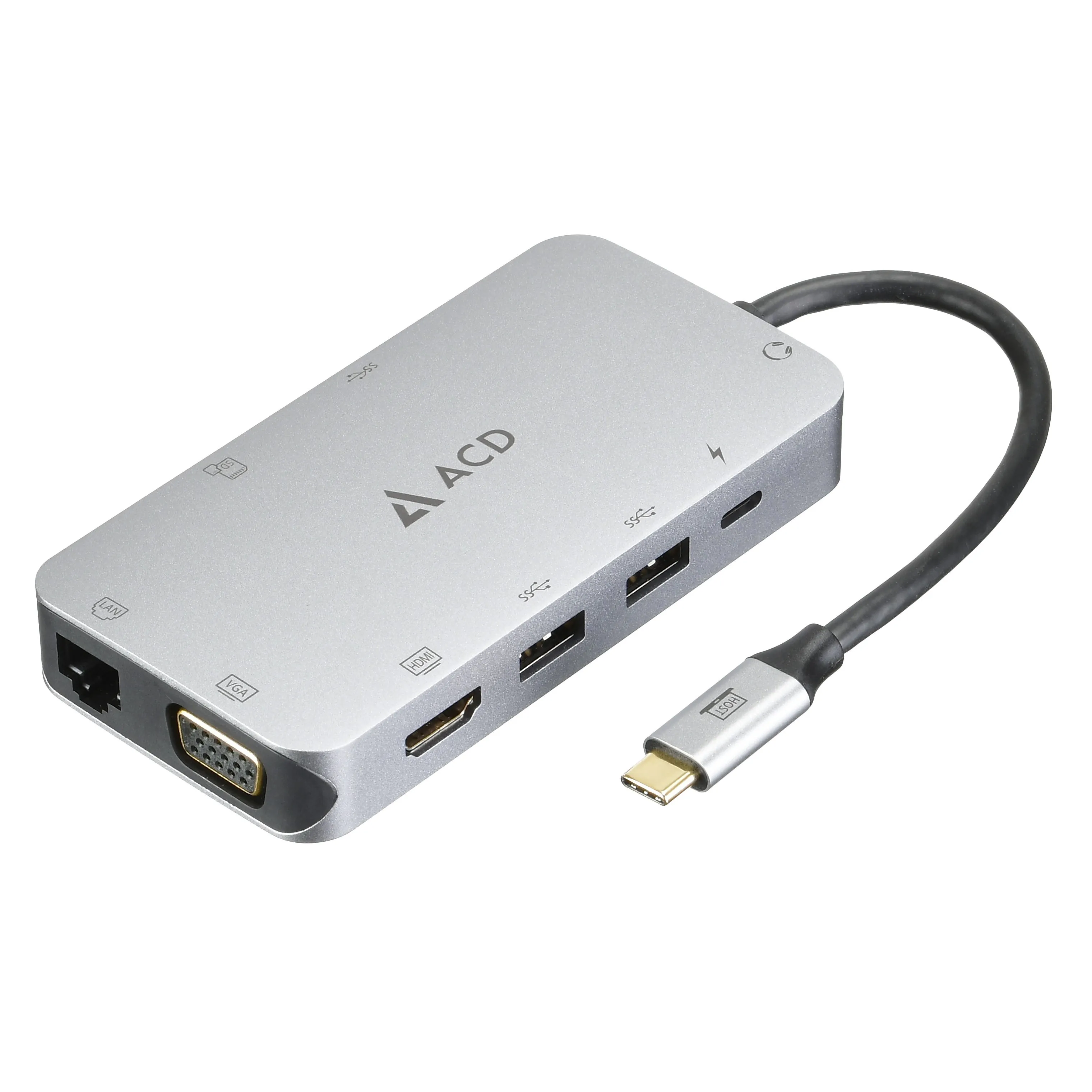 Внешний адаптер USB Type C 10 в 1|Переходники и адаптеры| |