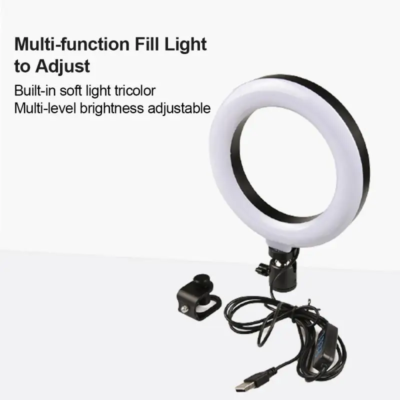 Ring-shaped Adjustable Fill Light Meeting Video Live Broadcast Computer Work Light Beauty Lighting Clip Light
Ring-shaped Adjustable Fill Light Meeting Video Live Broadcast Computer Work Light Beauty Lighting Clip Light