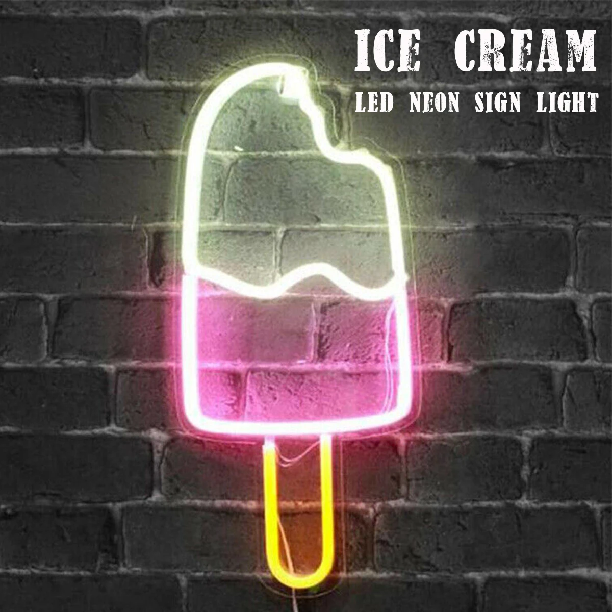 Фото 45 1x20 3 см светодиодный неоновый светильник для мороженого - купить