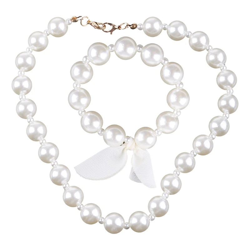 2022 New 1 Set Children Accessories Girls Jewelry Artificial Pearl Necklace Bracelet Set Kids Little Girl Princess Decorations
2022 New 1 Set Children Accessories Girls Jewelry Artificial Pearl Necklace Bracelet Set Kids Little Girl Princess Decorations