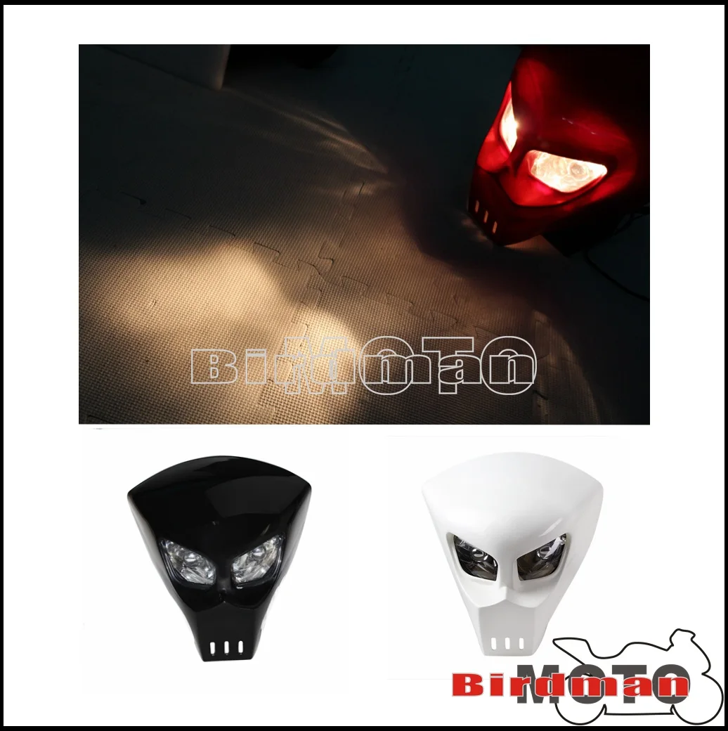 Мотоциклетная фара с черепом для Honda Kawasaki Suzuki Yamaha уличная велосипедная фара маска дальний ближний свет передний маяк из стекловолокна
Мотоциклетная фара с черепом для Honda Kawasaki Suzuki Yamaha уличная велосипедная фара маска дальний ближний свет передний маяк из стекловолокна