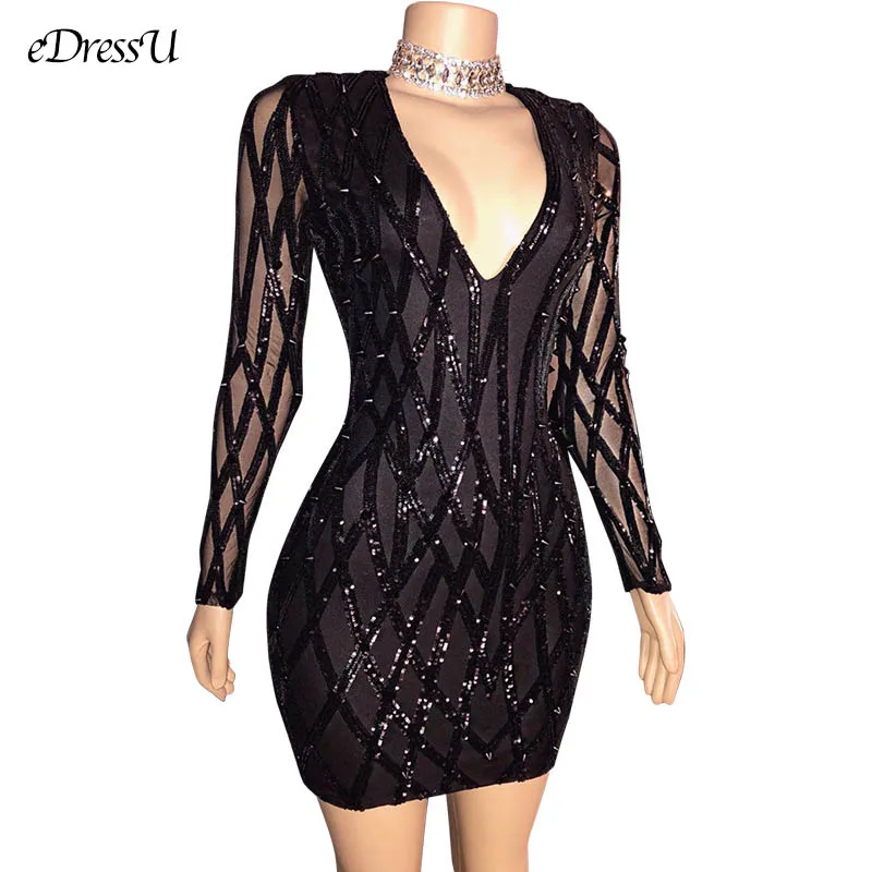 Bodycon Cocktail Party Dress Sexy Black Sequins Club Party Dress Vestido de Fiesta Robe de Soiree Sheath Prom Dress OSS-19511
Bodycon Cocktail Party Dress Sexy Black Sequins Club Party Dress Vestido de Fiesta Robe de Soiree Sheath Prom Dress OSS-19511